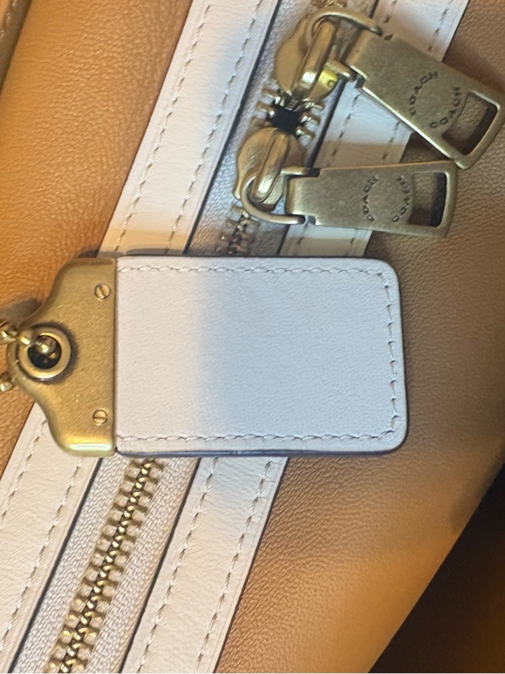 Coach 1941 Rogue 30 Chalk White Glovetanned Leather Satchel Bag - Picture 13 of 16